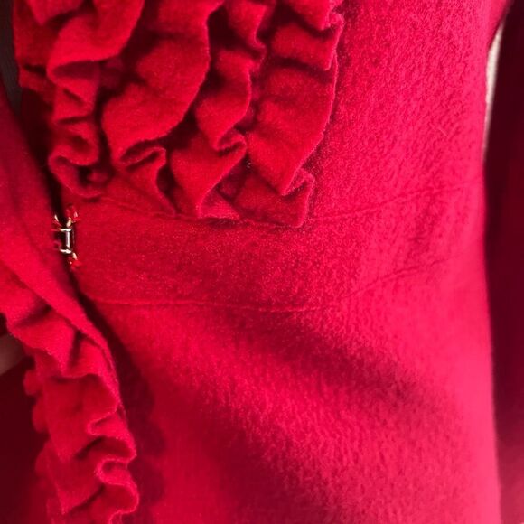 Alfani 100% Wool Red Cardigan - Picture 5 of 6